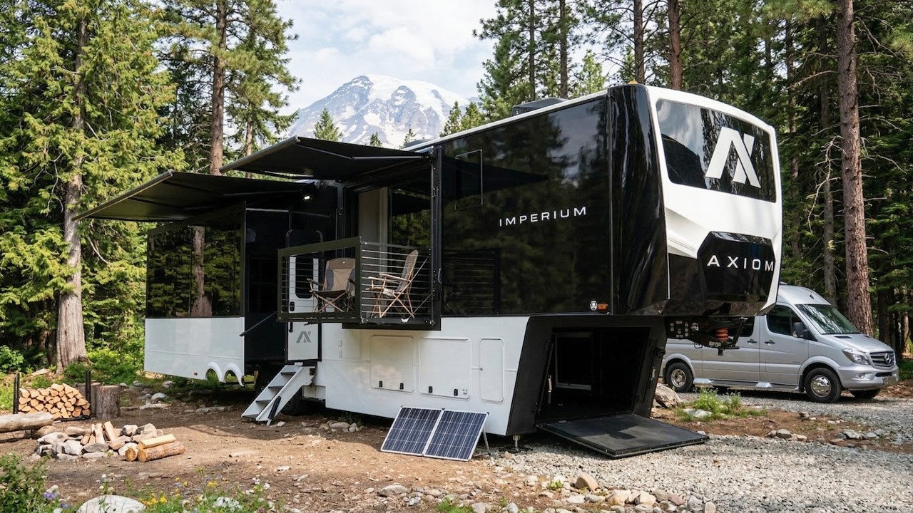 This $155K Axiom Imperium I3800 Fifth Wheel Feels Like A Mansion - YouTube