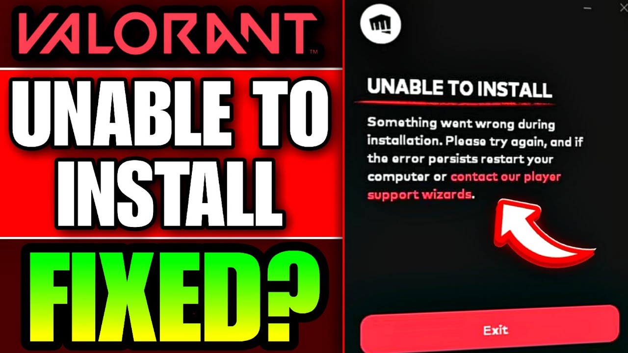 Unable To Install Valorant 2026 | Valorant Something Went Wrong During ...
