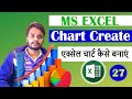 देख लो एक्सेल में चार्ट ऐसा बनता है | MS EXCEL CHART CREATE | Chart Excel Microsoft Excel