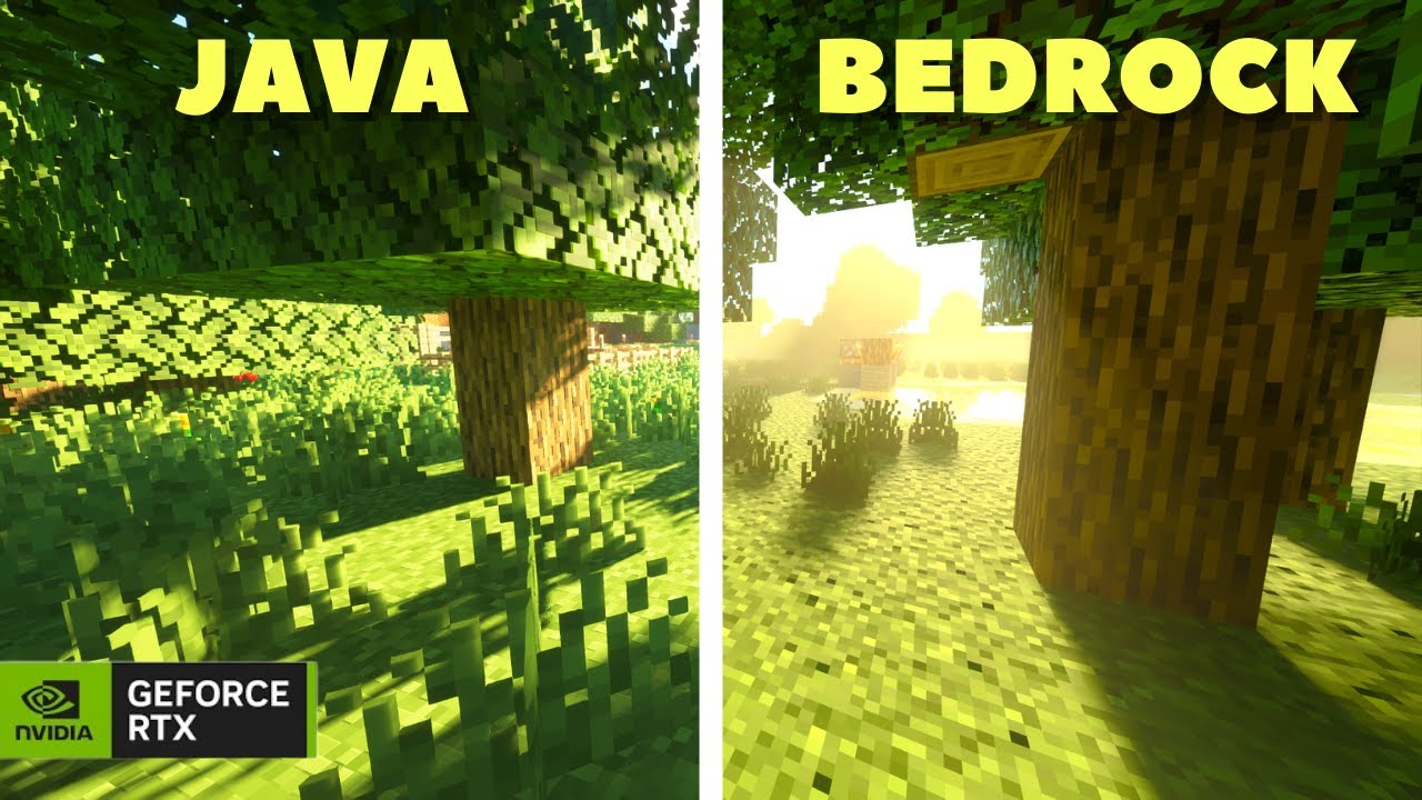 Bedrock VS Java RTX Minecraft, Which One is Better? 