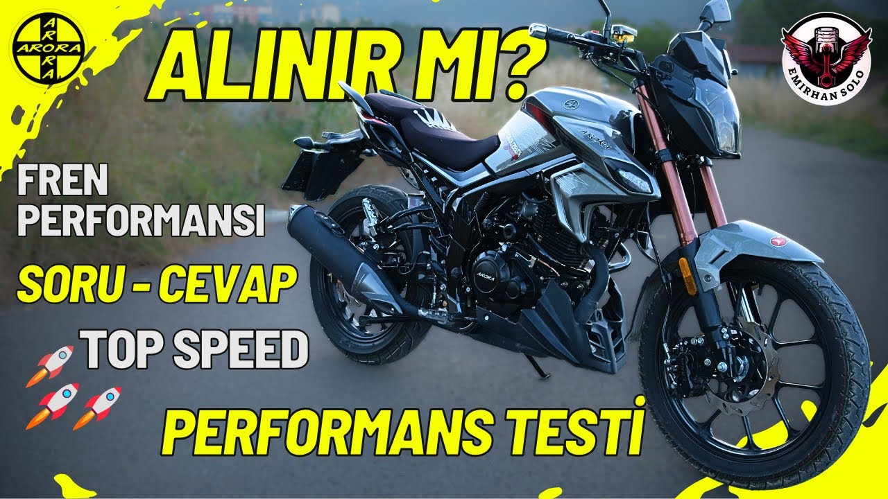 🔱ARORA SHARK 125⚡DETAYLI İNCELEME‼️ PERFORMANS TESTİ🚀TOP SPEED🚀