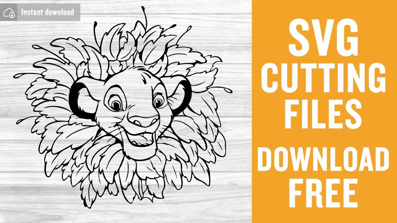 Download Simba Cartoon Svg Free Cut Files for Scan n Cut Free ...