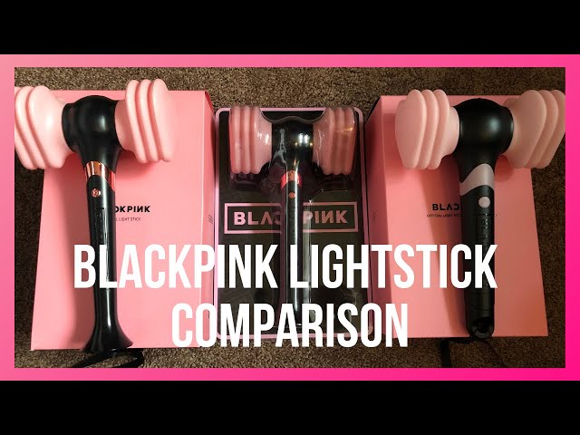 Blackpink Lightstick Comparison  ver 1, japanese, ver 2 