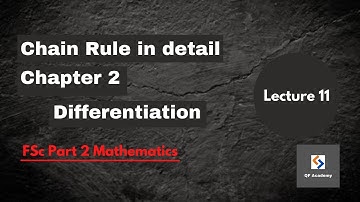 Chain Rule Concept | Chapter 2 | FSc Part 2 Maths | QF Academy | Lecture 11