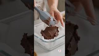 🍫 3-Ingredient Chocolate Almond & Dates Fudge | Healthy No-Bake Dessert Recipe #Viral #fudgerecipe