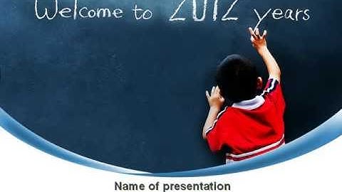 Welcome To 2012 PowerPoint Template by PoweredTemplate.com