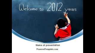 Welcome To 2012 PowerPoint Template by PoweredTemplate.com