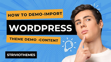 How To Demo Import WordPress Theme demo Content