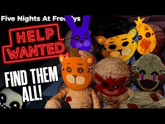 Where To Find ALL The Hidden Plushies [Secret Ending] FNAF Help Wanted 2 Part 10