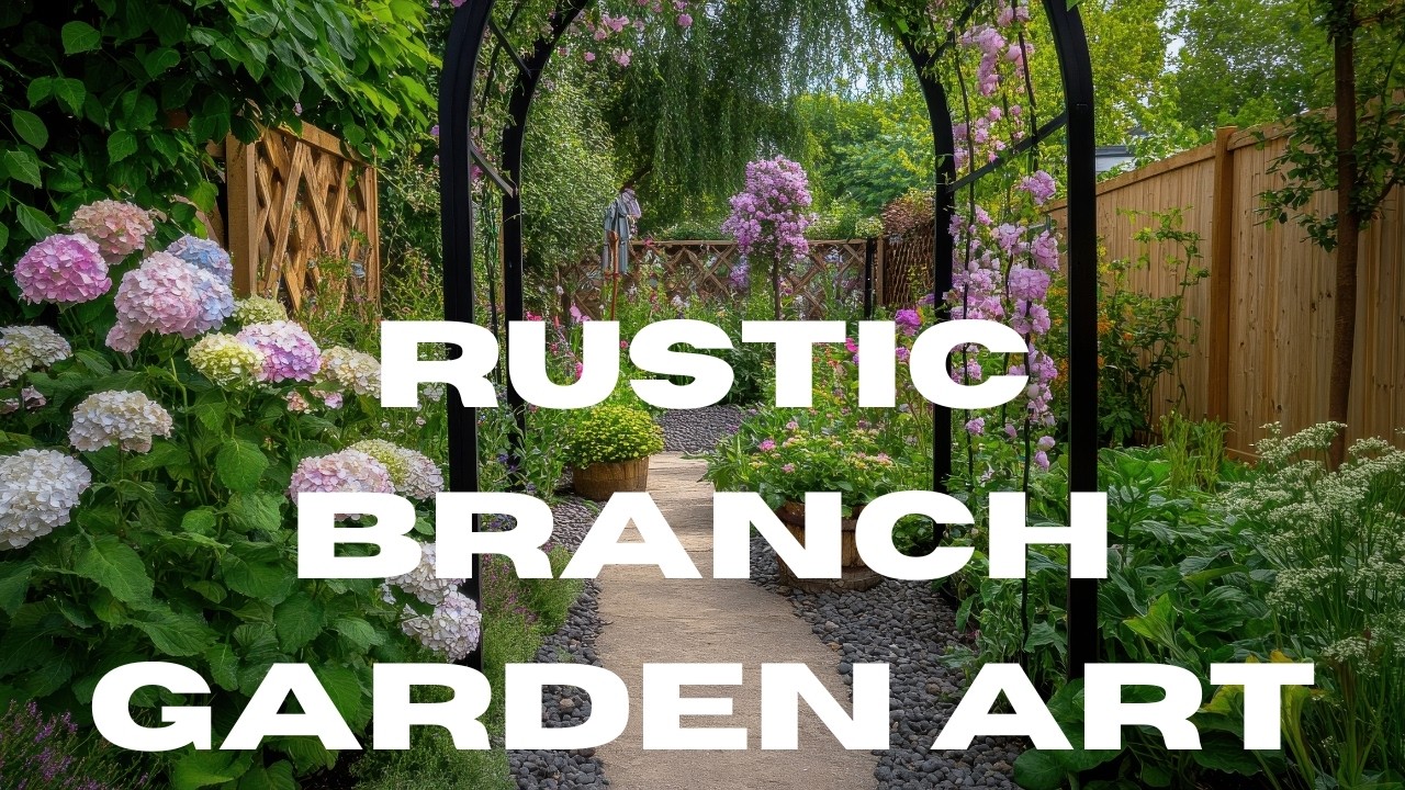 🌿 Rustic Branch Garden Art: Beautiful Woodland Sculptures for Natural Outdoor Decor