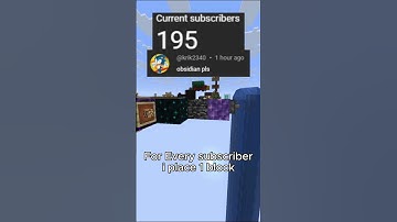 For Every Sub, I place 1 Block