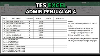 Tes Excel Admin Penjualan 4