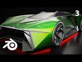 Concept Car Retopo in Blender - 3 - Timelapse with Commentary