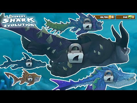 ALL EVOLUTION SHARKS UNLOCKED!!! - Hungry Shark Evolution | HD