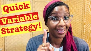 Quickest Way To Getting The Variable Alone!