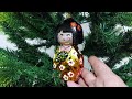 Обзор ёлочной игрушки Кукла Кокэши/Кокэси, Morawski Ornaments.