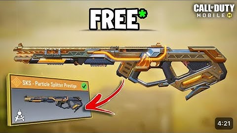 *NEW* PRESTIGE SKS | SKS - PARTICLE SPLITTER PRESTIGE | CALL OF DUTY MOBILE
