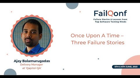 Once Upon A Time   Three Failure Stories  by Ajay Balamurugadas