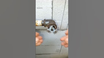 Genius DIY plumbing trick! How to Remove Broken Faucet Threads from a Pipe #diy #plumbing #tips