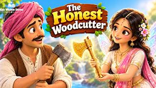 🪓 The Honest Woodcutter | A Magical Story About Honesty | Moral Story for Kids