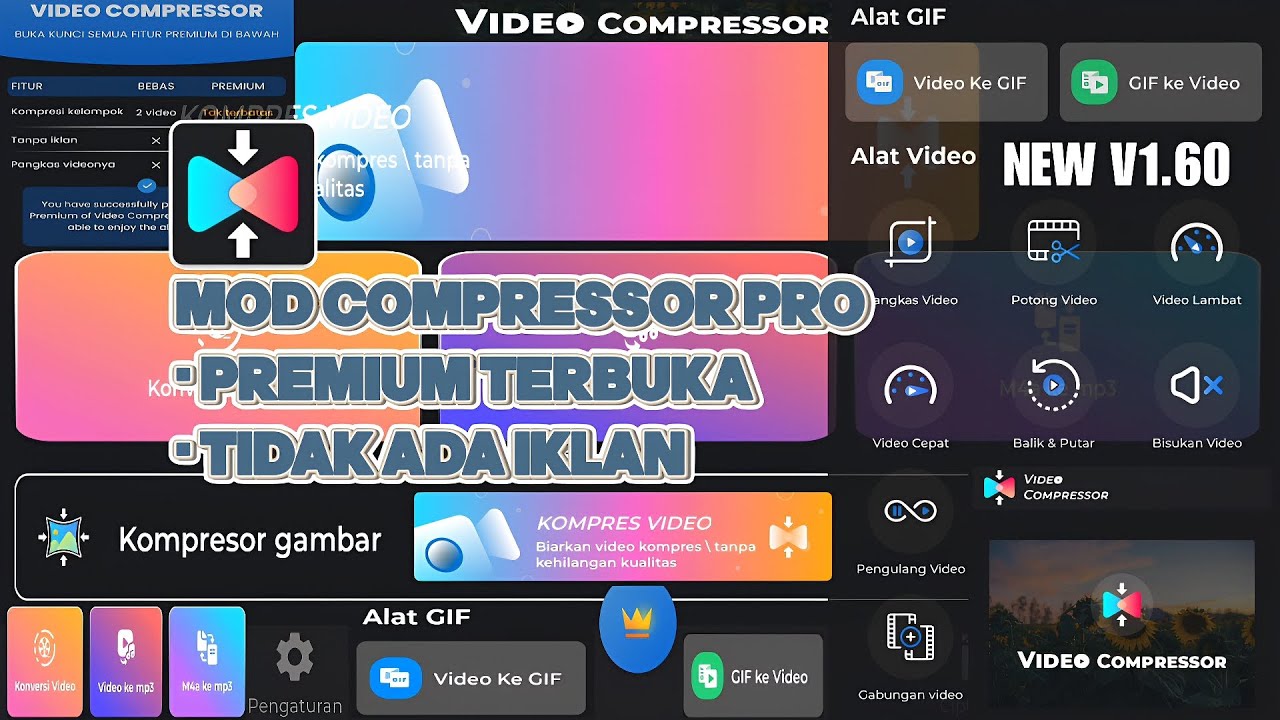 VIDEO COMPRESSOR PREMIUM'CONVERTER VIDEO,REDUCE VIDEO SIZE & MKV TO MP3