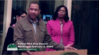 Forest Park City Council Meeting of February 3, 2020
