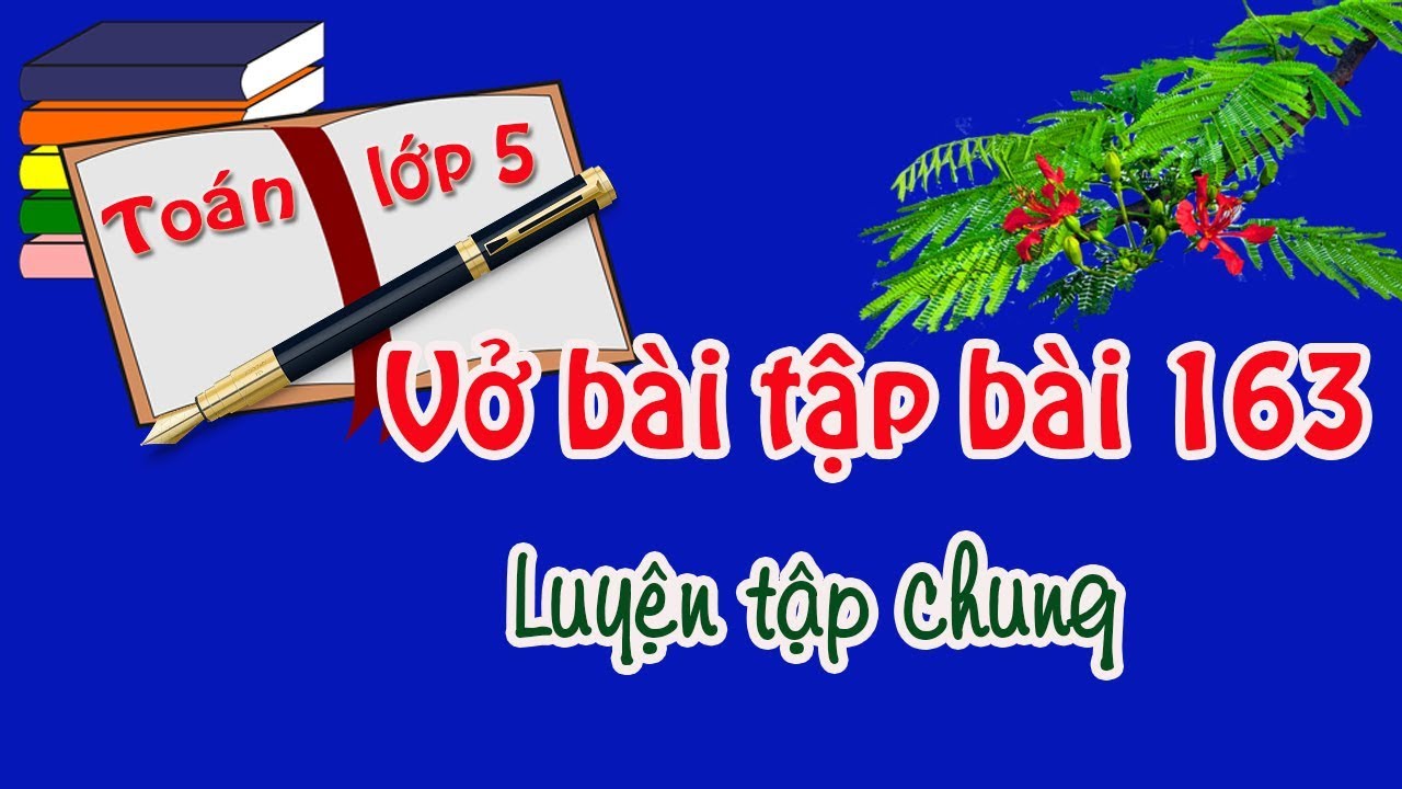 vở bài tập toán lớp 5 tập 2 bài 163 trang 109,110 luyện tập chung