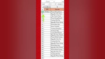 Cách Xóa Dòng Nhưng Vẫn Giữ Số Thứ Tự Trong Excel