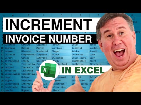 Excel - Increment Invoice # OCT13001 - Episode 1812