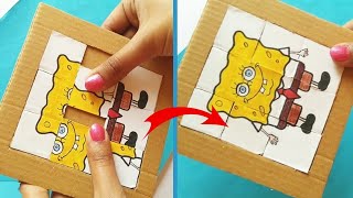 DIY Paper Sliding Puzzle Game | Easy Cardboard Craft Tutorial screenshot 4