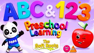 Preschool Learning activities for 3 year olds at home | Learn ABC Phonics Shapes Numbers Colors 🌈 screenshot 1