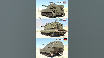 PZH 2000 vs 2S19M1 vs M109 - Self-Propelled Artillery - Sound Effects