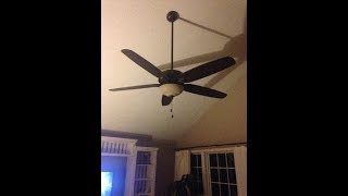 Hunter Castleton 70-in Northern Sienna Downrod or Close Mount Ceiling Fan with Light Kit