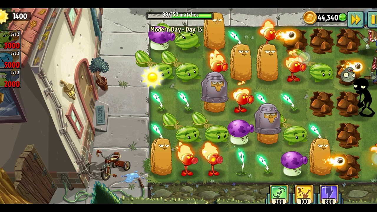 plants vs zombies 2 modern day 13 - YouTube