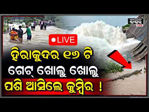 🔴Live:ହିରାକୁଦର ୧୬ଟି ଗେଟ୍ ଖୋଲୁ ଖୋଲୁ ମାଡ଼ି ଆସିଲା ପାଣି, ଚିନ୍ତାରେ ତଳିଆ ଅଞ୍ଚଳ ଲୋକେ ଭାସିବେ !
