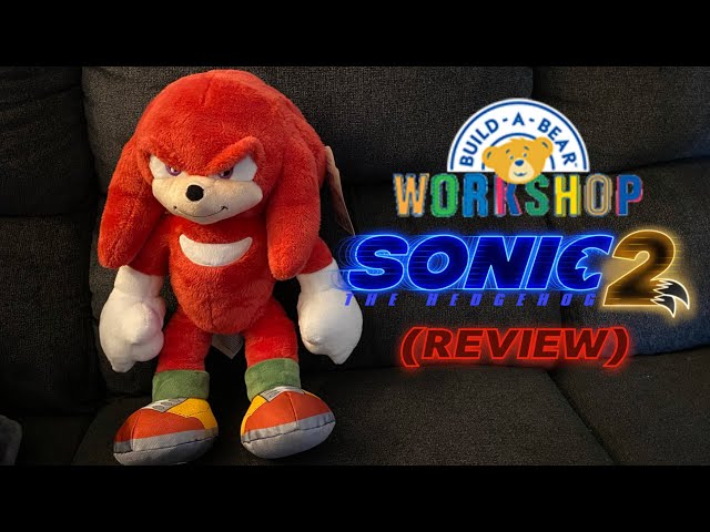 Build a Bear Online Exclusive - Knuckles Sonic The Hedgehog 2 In Hand  Unstuffed