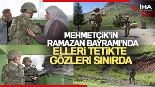 Nöbet Tutan Mehmetçik'e Bayram Sürprizi! Gözyaşlarını Tutamadı...