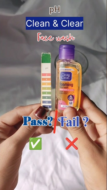 pH Test | Clean & clear Face wash | Normal vs water test | pass?? ✅ or fail?? ❌