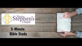 5-Minute SSC Bible Study Podcast - Lesson 40 (John 5:37-40)