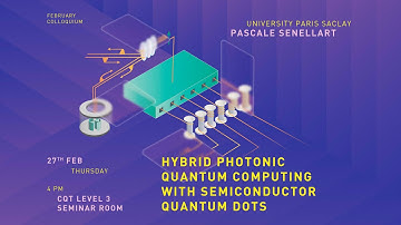 Hybrid photonic quantum computing with semiconductor quantum dots