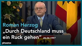 Roman Herzog: "Durch Deutschland muss ein Ruck gehen"