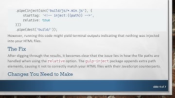 Injecting JS into HTML Pages with Matching Filenames Using Gulp Inject
