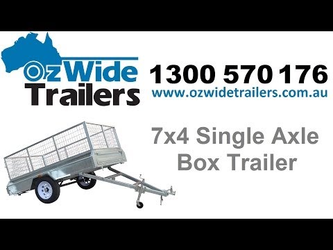 7x4 Single Axle Box Trailer - Oz Wide Trailers