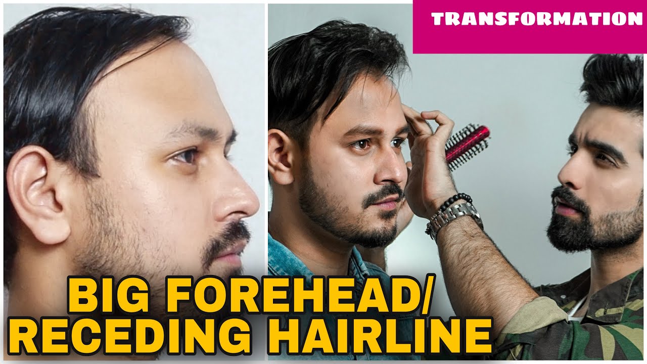 10 BEST HAIRSTYLES BIG FOREHEAD | TRANSFORMATION RECEDING HAIRLINE | HAIRSTYLE MEN FACE SHAPE - YouTube