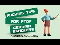 Pack Tips for PTDF Scholars Travelling to Germany: Food, Clothes, Books and Electronics