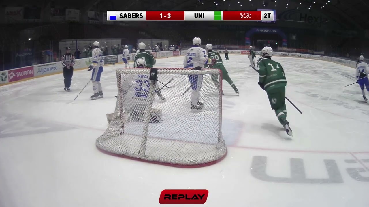Skrót meczu UTH SABERS vs UNI GYÖR - Małopolska Winter Cup IV