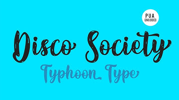 Typhoon Type | How to get Alternate Glyph on Disco Society font with Illustrator (PUA encoded)