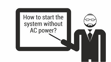 How to kick start the SECOLINK alarm system using a backup battery (without 230V AC power)?