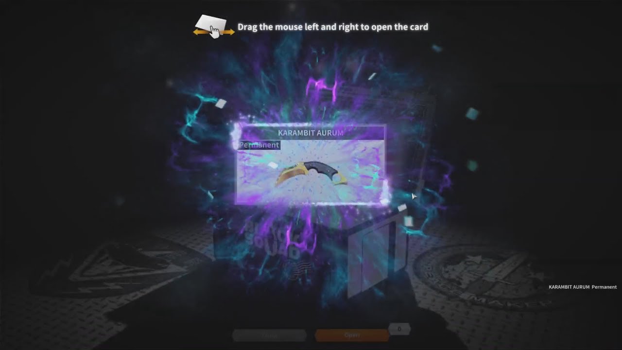 Black Squad Karambit Aurum FIR$T(Gold Random BOX)