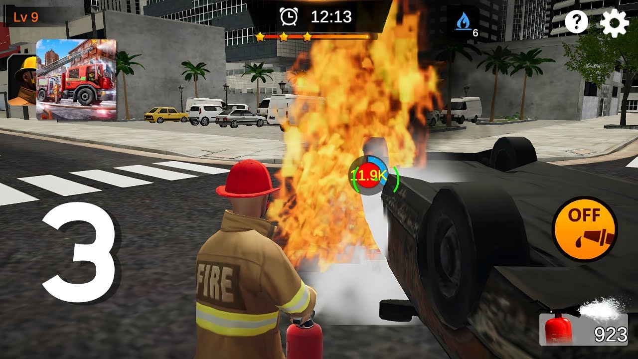 I'm Fireman: Rescue Simulator Gameplay Walkthrough Part 3 - Level 9 ~ 10 (Android, IOS)